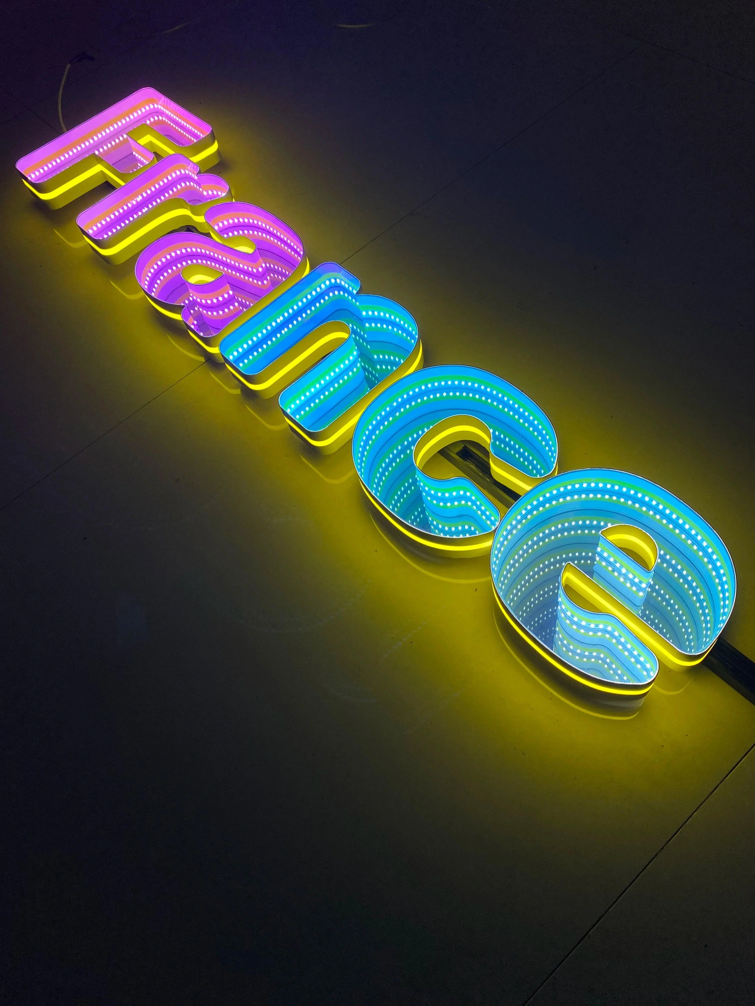 Stocked Infinity Mirror 3d Letter LED neon sign product image