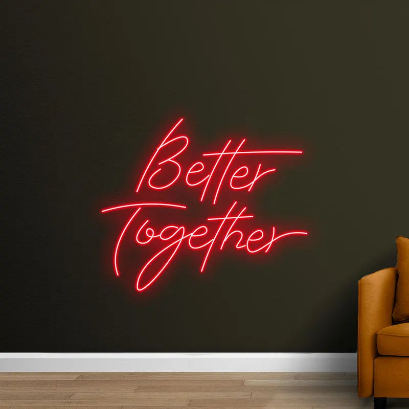 Toysign Better Together Text LED neon sign product image