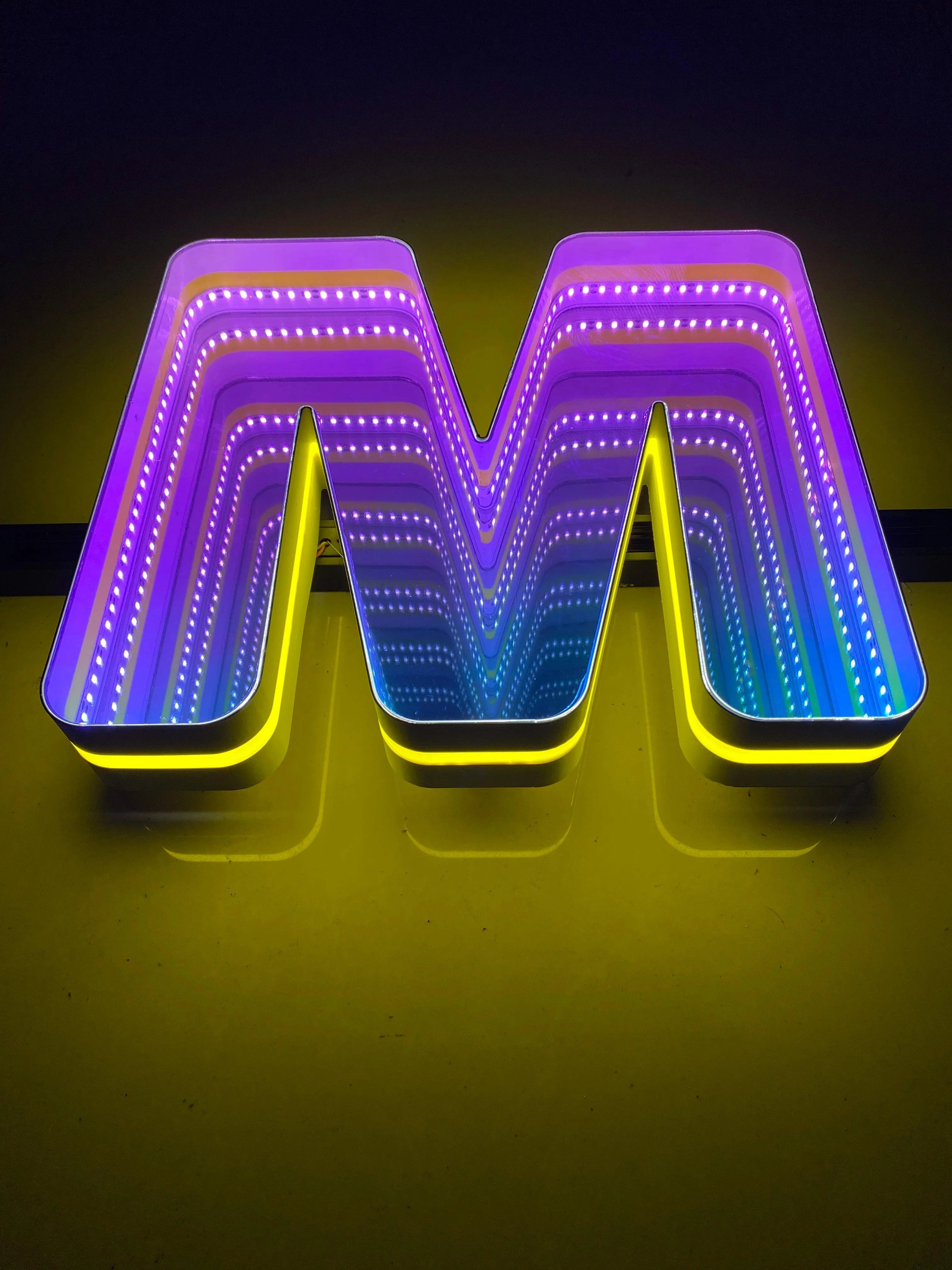 Stocked Infinity Mirror 3d Letters LED neon sign product image