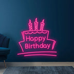 Toysign Happy Birthday with Cake & LED neon sign product image