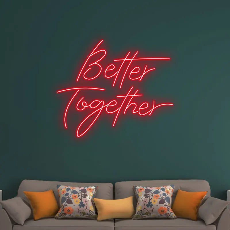 Toysign Better Together Text LED neon sign product image