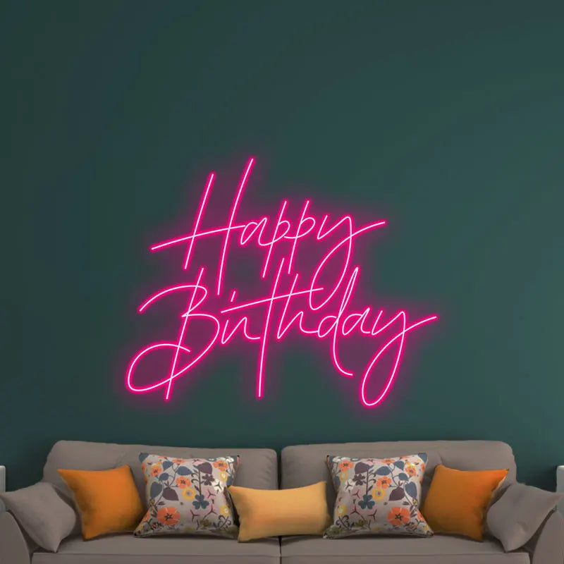 Toysign Elegant Happy Birthday - LED LED neon sign product image