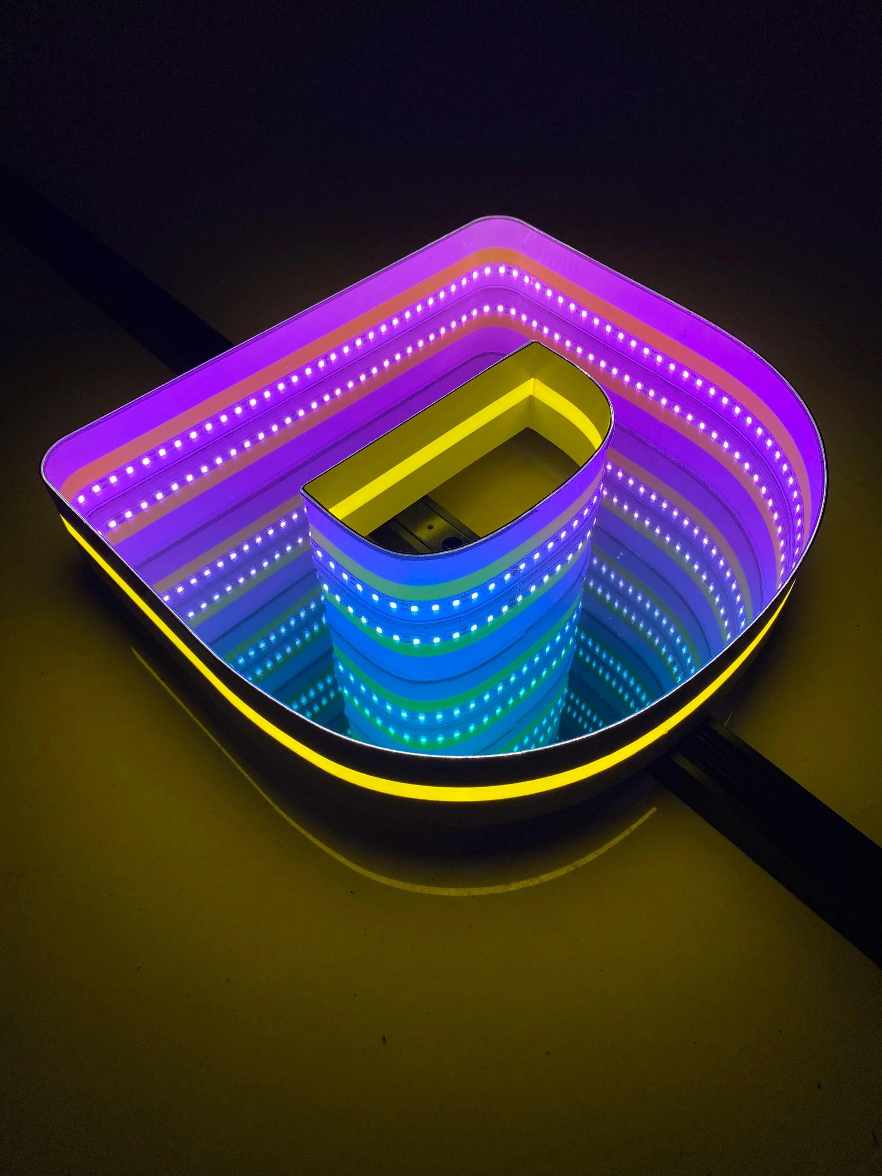 Stocked Infinity Mirror 3d Letters LED neon sign product image