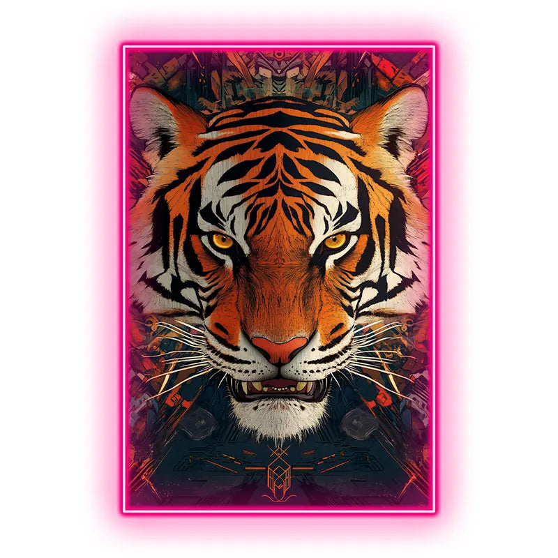 Fierce Tiger - LED Wall Art for Home & LED neon sign product image