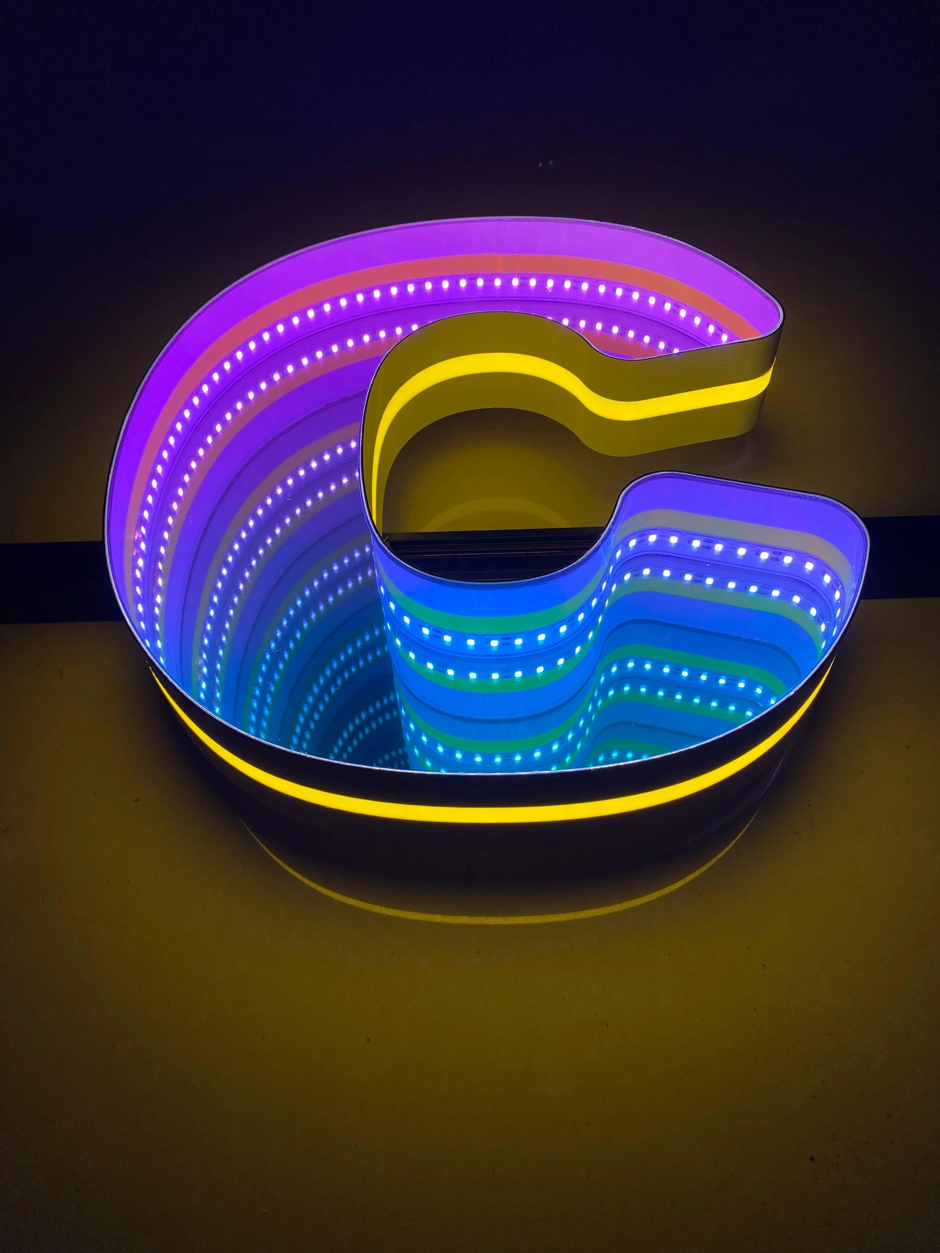 Stocked Infinity Mirror 3d Letters LED neon sign product image