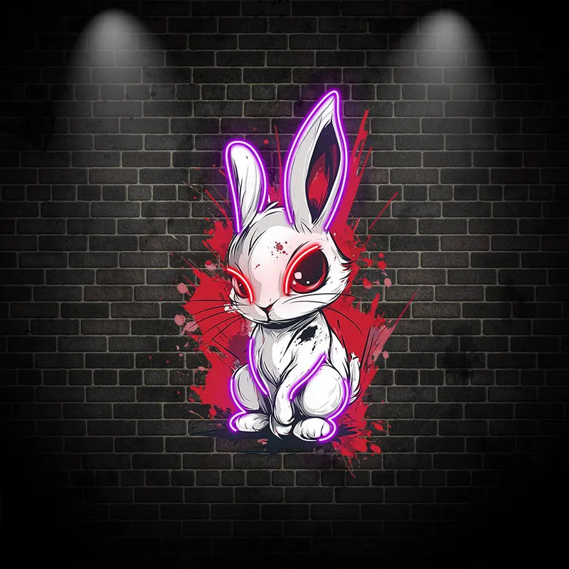 Toysign Edgy Neon Bunny Wall Art LED neon sign by NeonCS