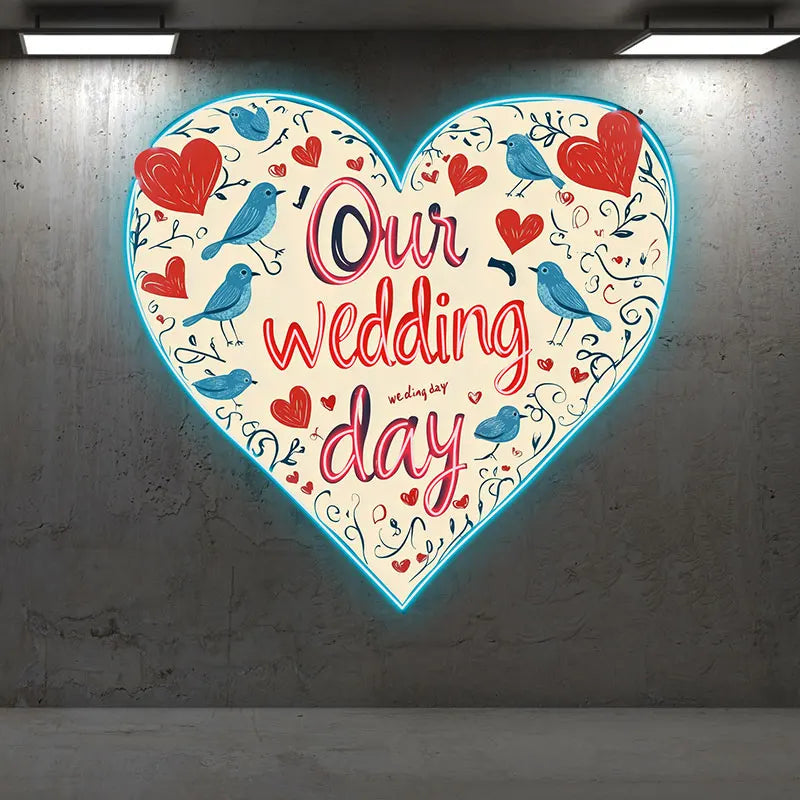 Our Wedding Day Atmosphere Wall LED neon sign product image