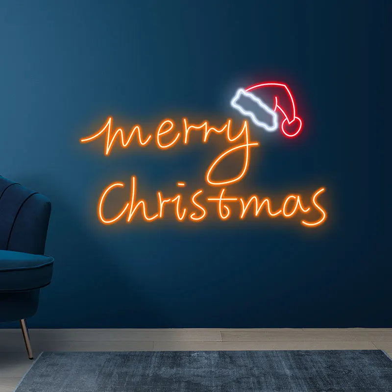 Modern Neon Christmas Sign - Merry LED neon sign product image