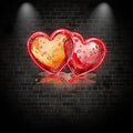 Two Hearts Wedding Ceremony Creative LED neon sign product image