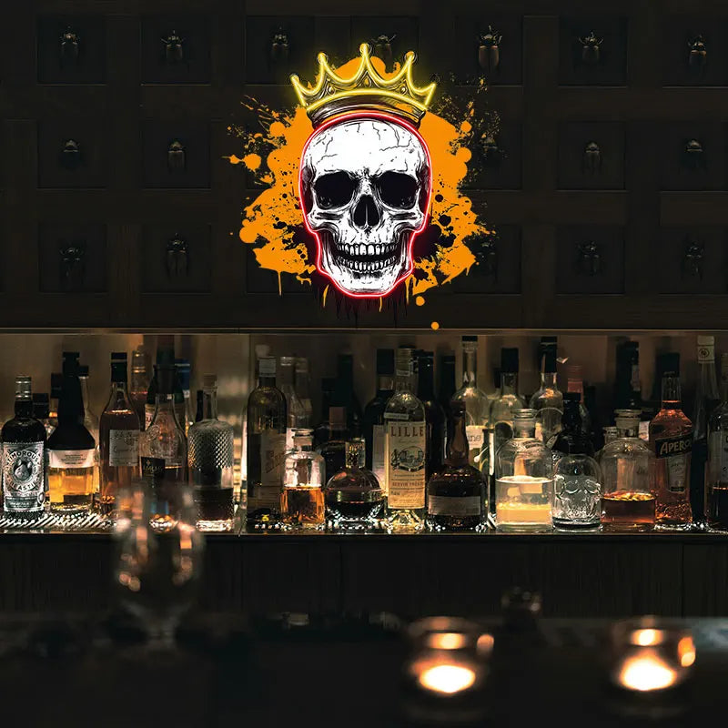 Crowned Skull - Edgy LED Wall Light LED neon sign product image