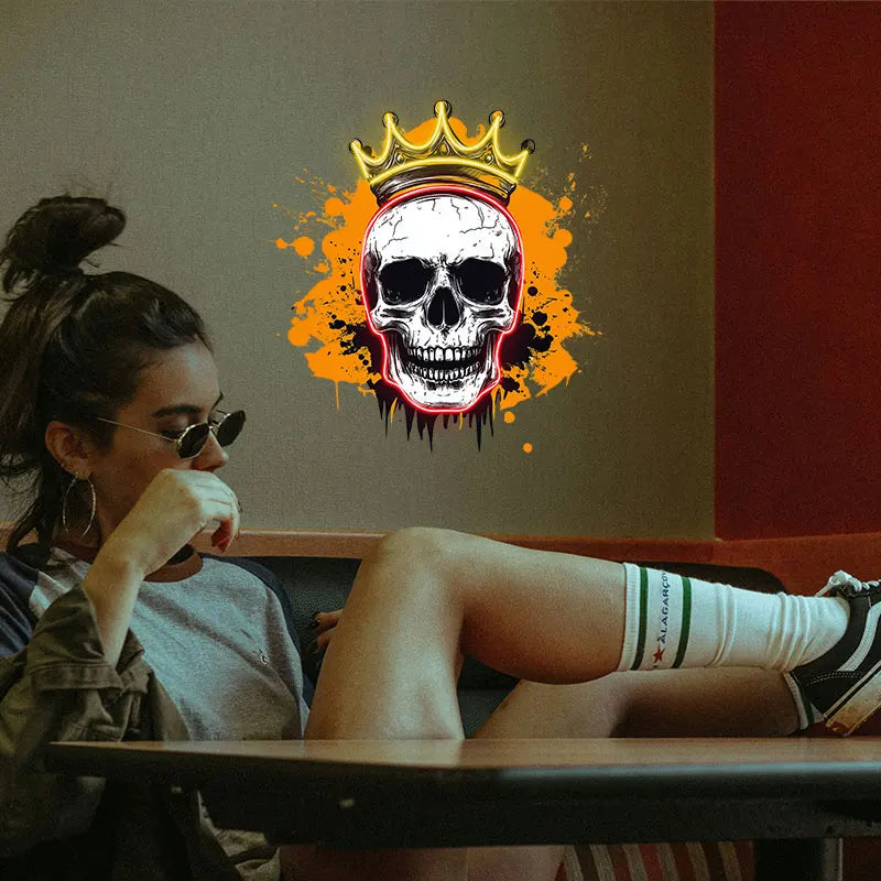 Crowned Skull - Edgy LED Wall Light LED neon sign product image