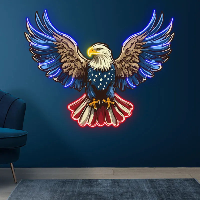 American Eagle - Patriotic Wall Decor LED neon sign product image