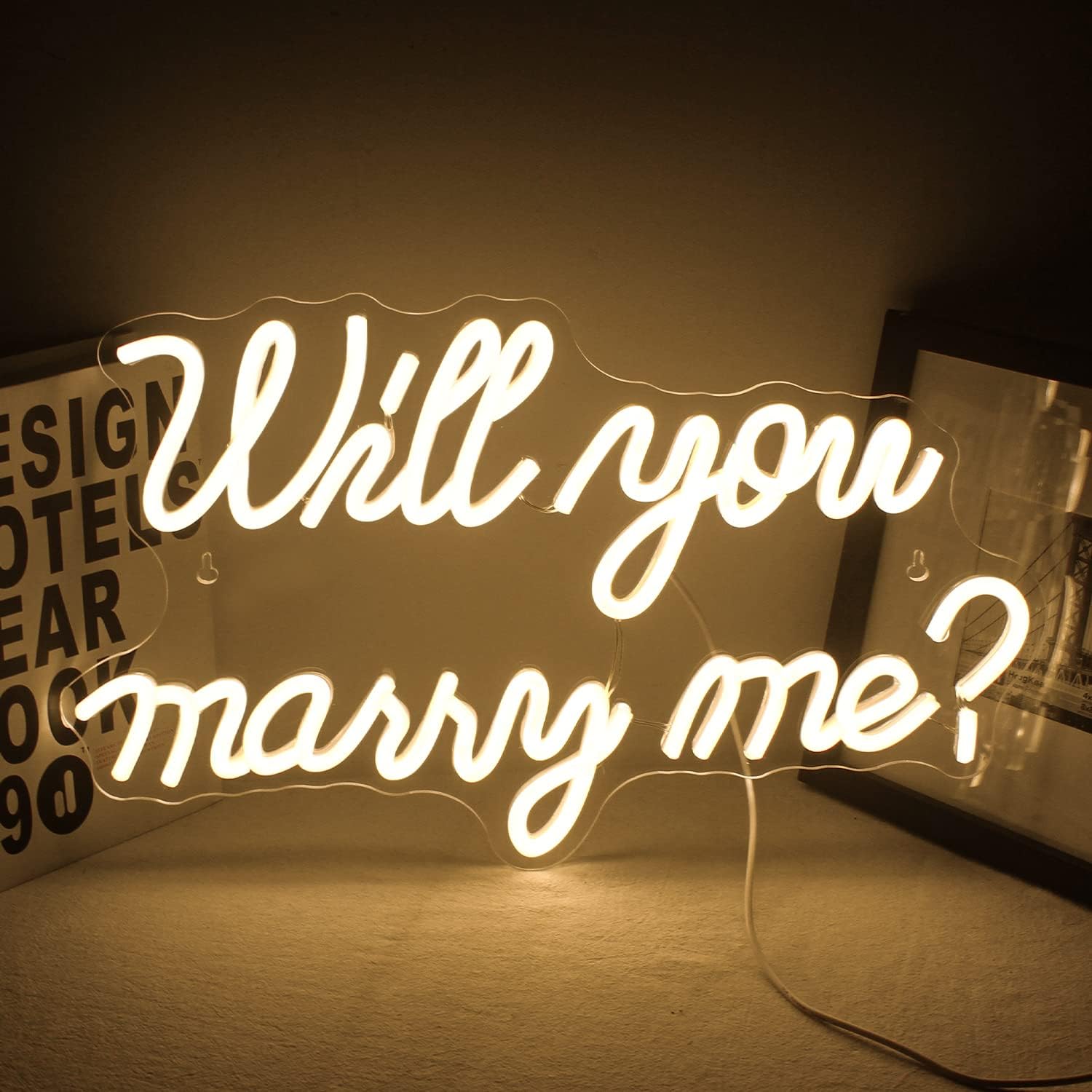 Will You Marry Me - Romantic LED LED neon sign by NeonCS