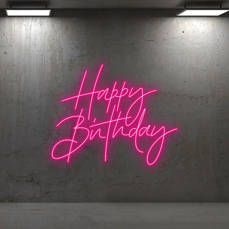Toysign Elegant Happy Birthday - LED LED neon sign product image