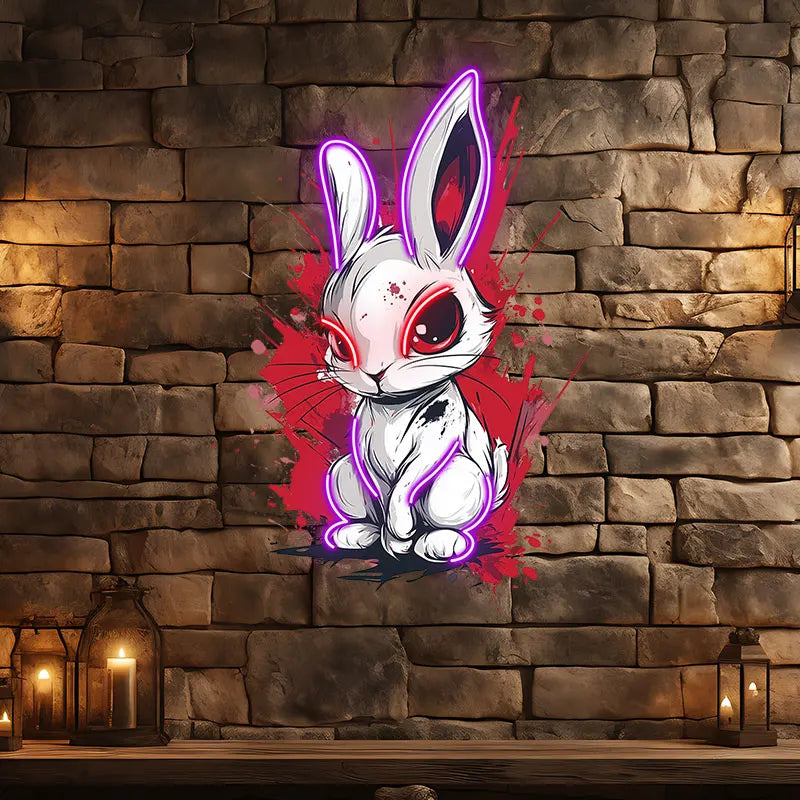 Toysign Edgy Neon Bunny Wall Art LED neon sign product image