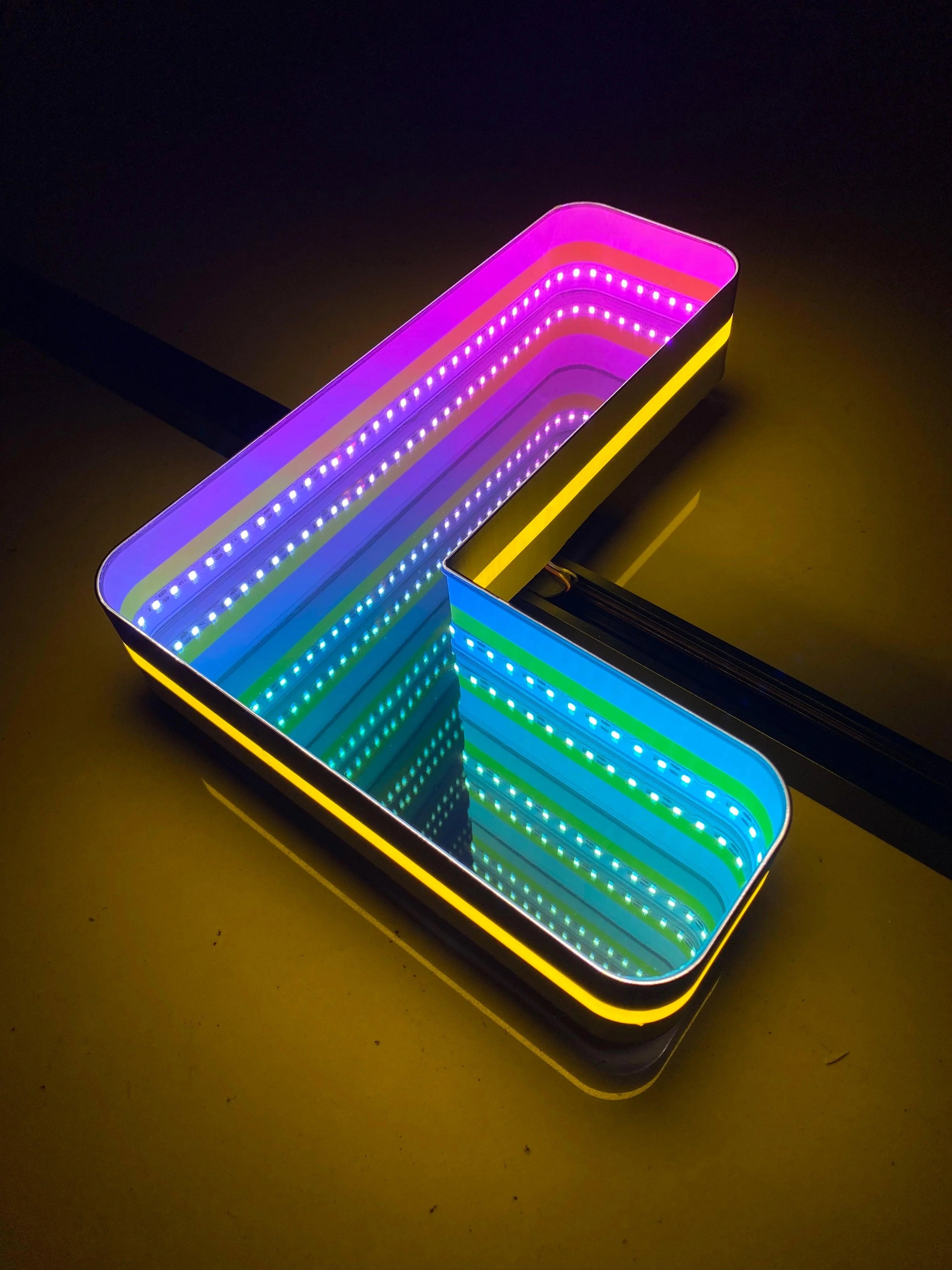 Stocked Infinity Mirror 3d Letters LED neon sign product image
