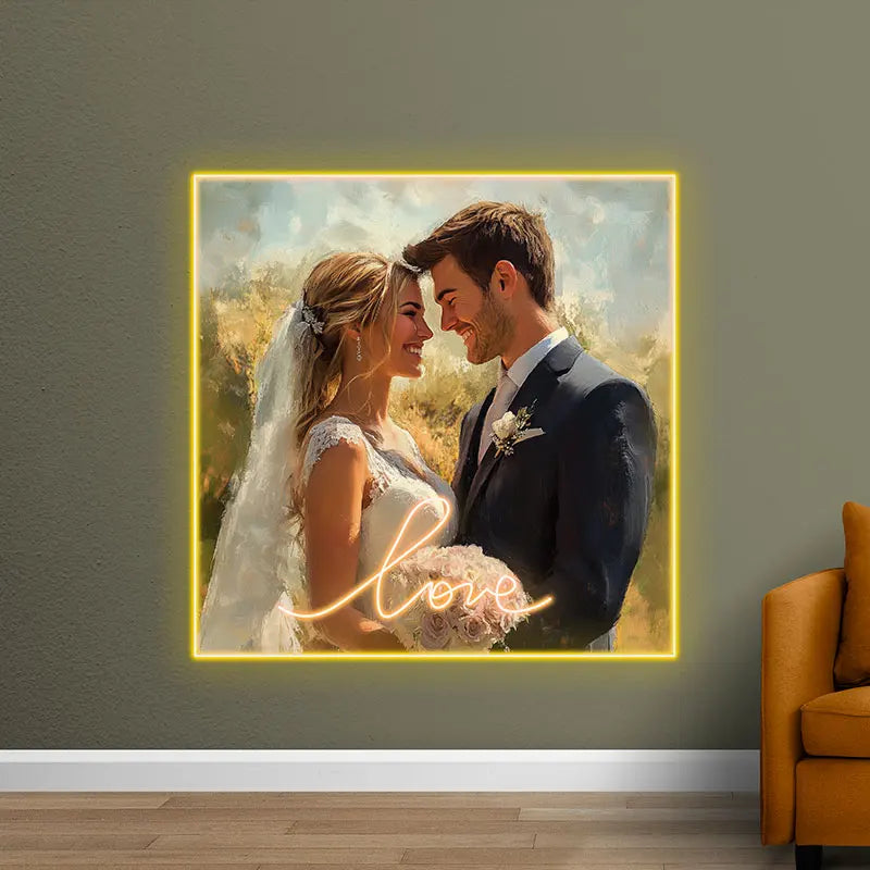 Wedding Photo Acrylic Light Creative LED neon sign product image