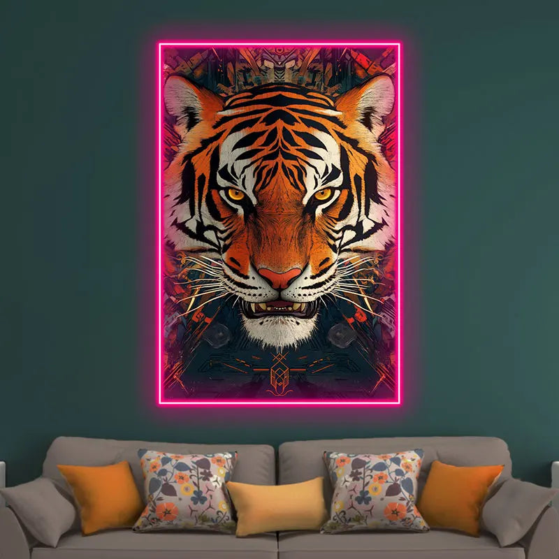 Fierce Tiger - LED Wall Art for Home & LED neon sign product image