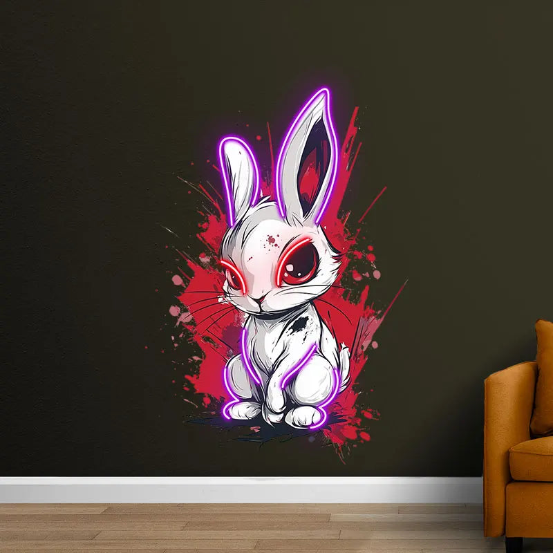 Toysign Edgy Neon Bunny Wall Art LED neon sign product image