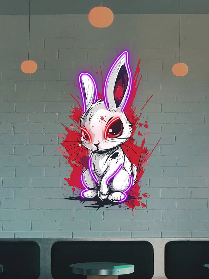 Toysign Edgy Neon Bunny Wall Art LED neon sign product image