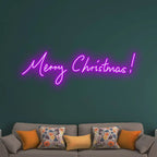 Merry Christmas Neon Text Light LED neon sign product image