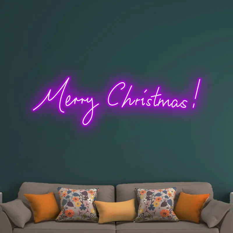 Merry Christmas Neon Text Light LED neon sign product image