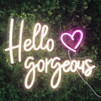 Hello Gorgeous Home Wall Decor Wedding LED neon sign by NeonCS