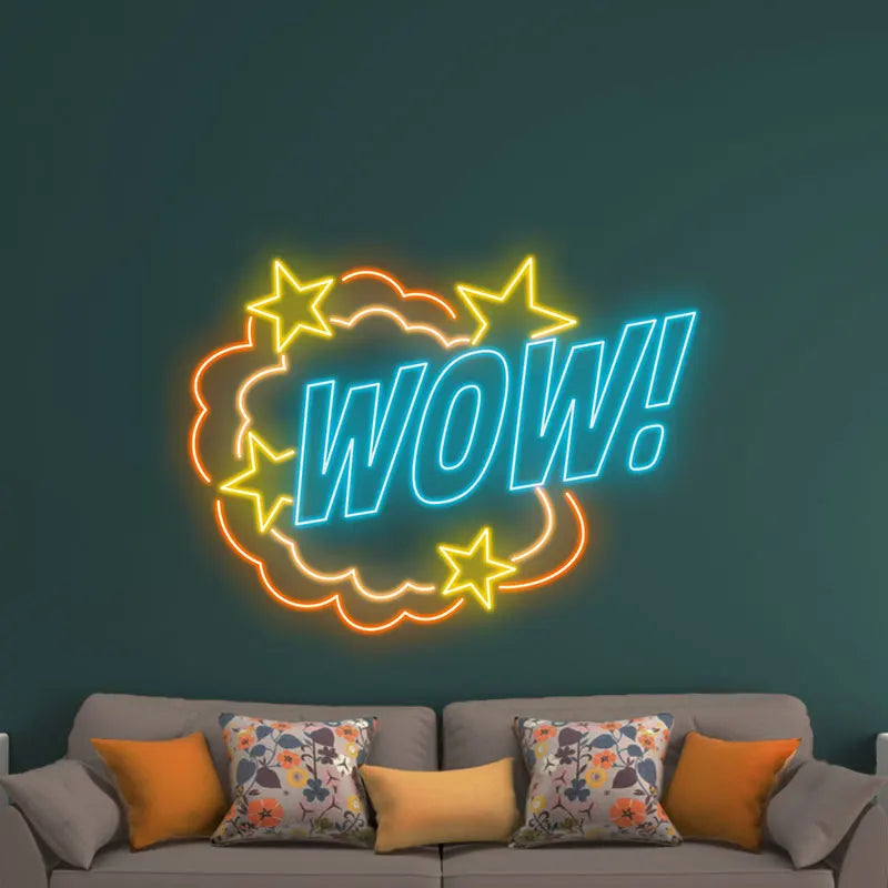 Toysign Custom Text Wow! with LED neon sign product image