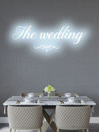 The Wedding Wall Decoration Ice Blue LED neon sign product image