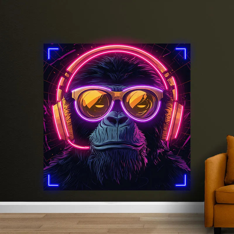 Toysign Futuristic Neon Monkey with LED neon sign product image