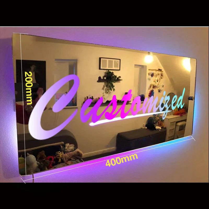 Mirror Light Personalised Words LED neon sign product image