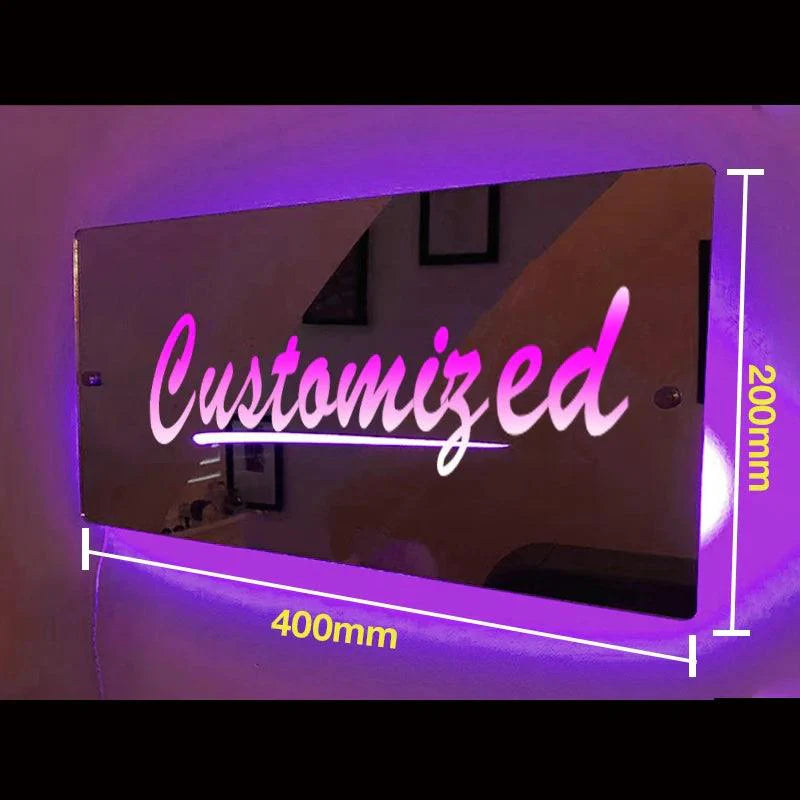Mirror Light Personalised Words LED neon sign product image