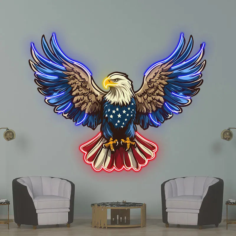 American Eagle - Patriotic Wall Decor LED neon sign product image