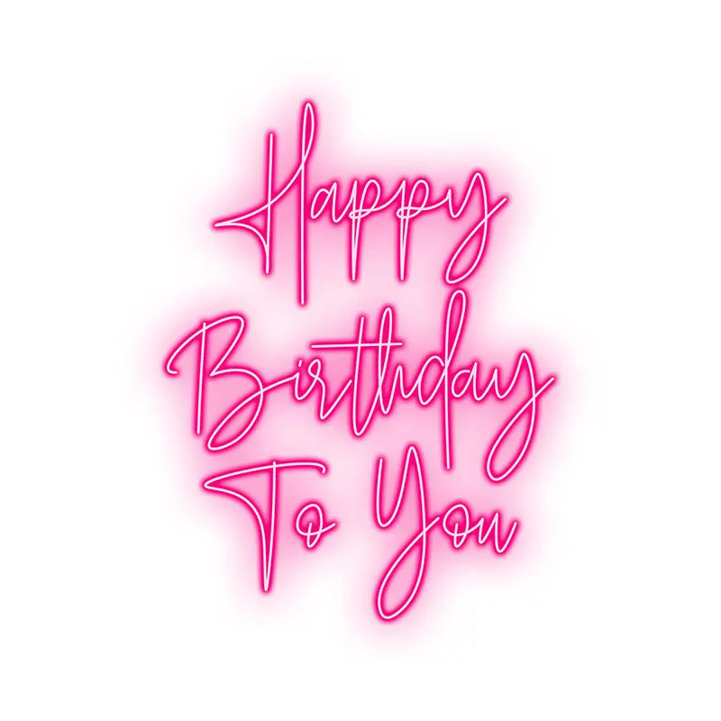 Toysign Vertical Happy Birthday LED neon sign product image