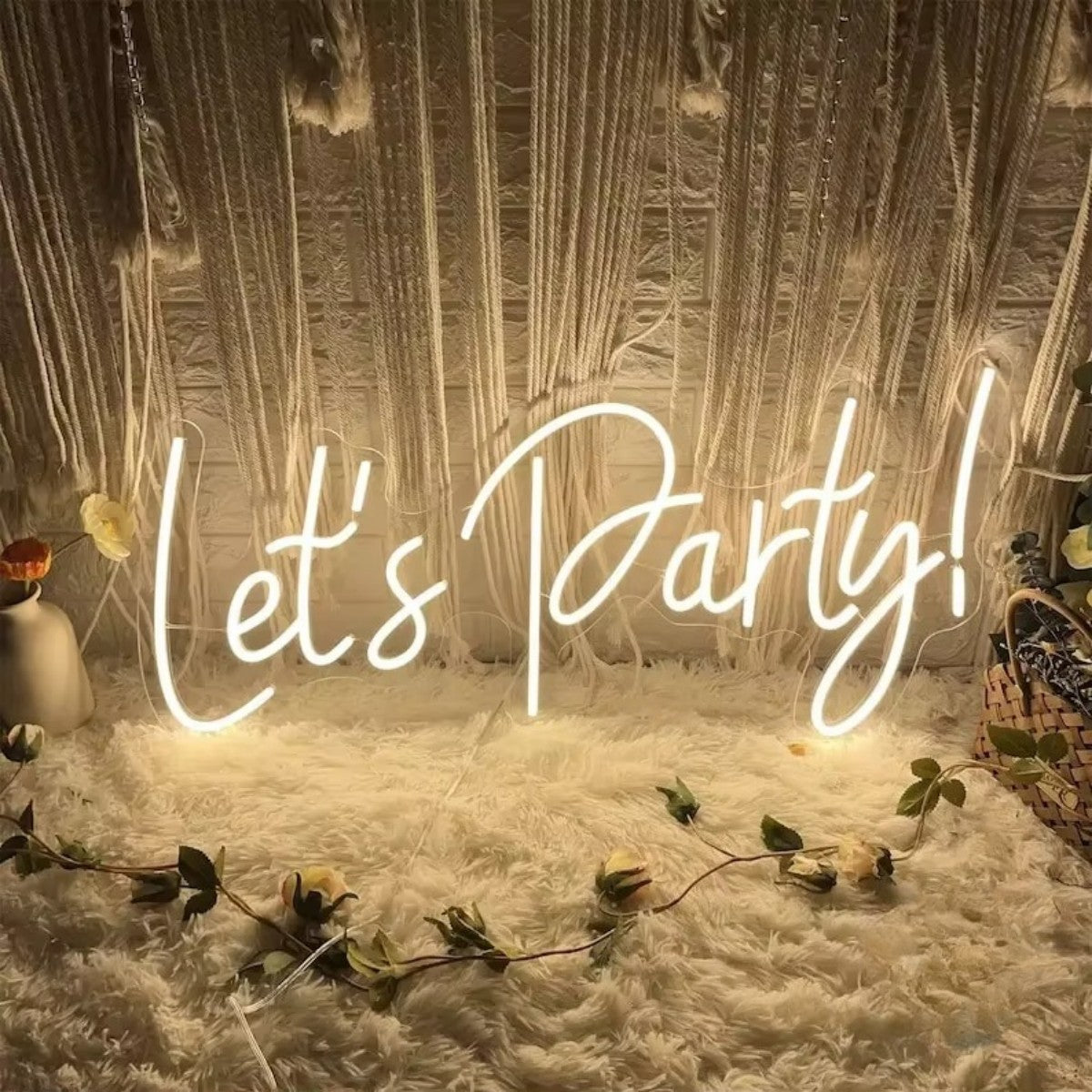 Let's Party for Wall Decor - Colorful LED neon sign by NeonCS