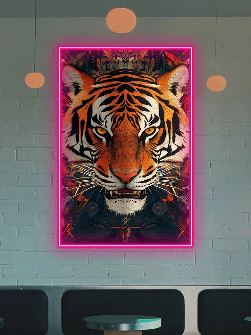 Fierce Tiger - LED Wall Art for Home & LED neon sign product image