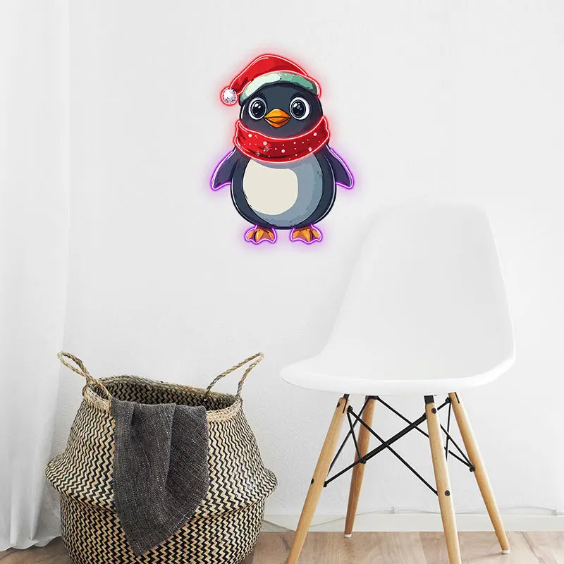 Christmas Penguin - Adorable Decor for LED neon sign product image