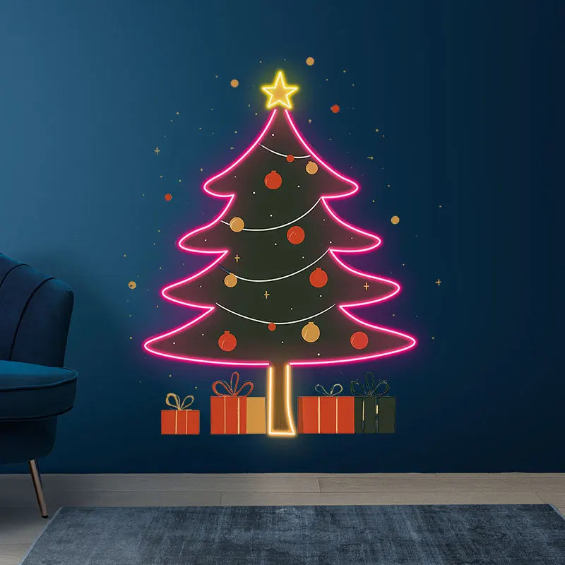 Creative Christmas Tree LED Wall Decor LED neon sign product image