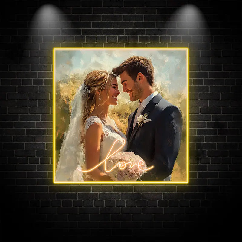 Wedding Photo Acrylic Light Creative LED neon sign by NeonCS