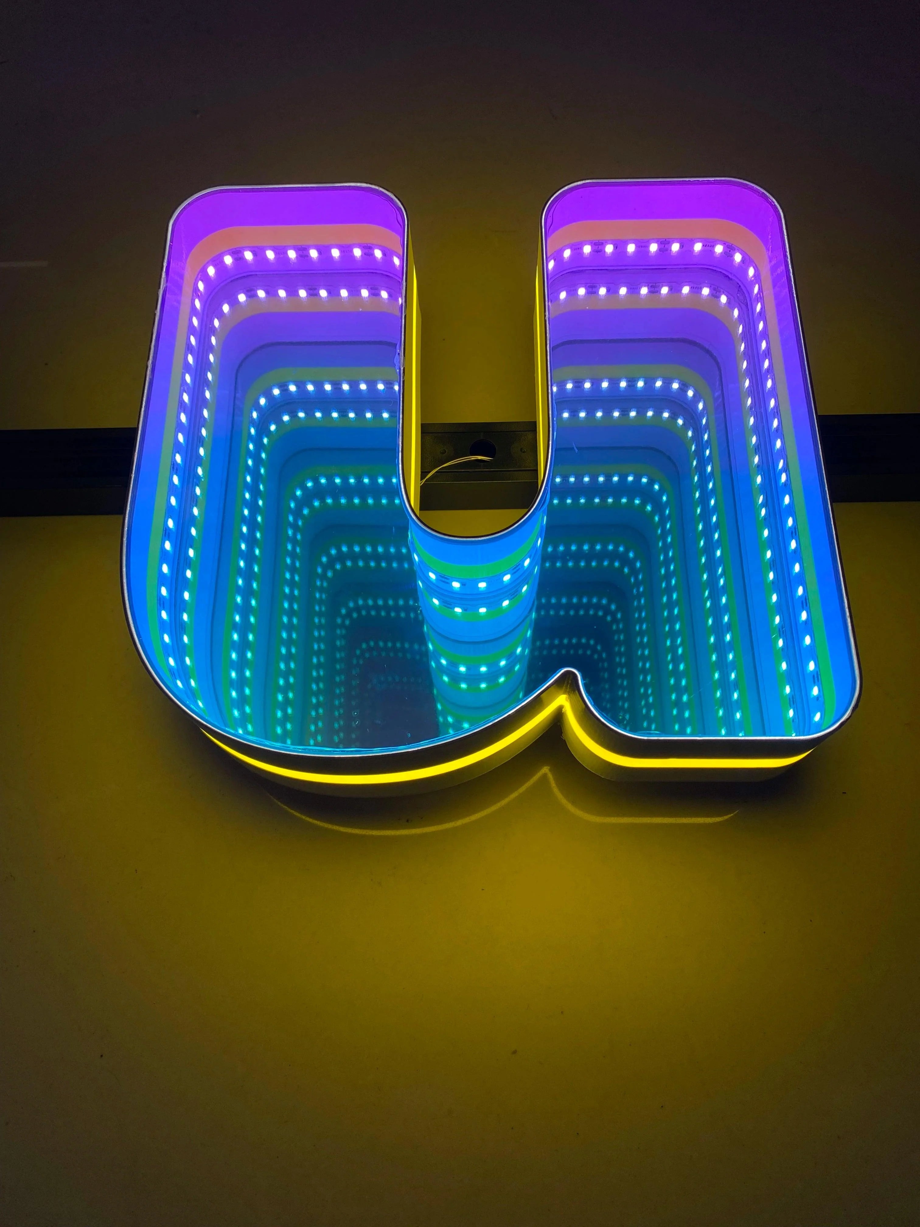 Stocked Infinity Mirror 3d Letter LED neon sign product image