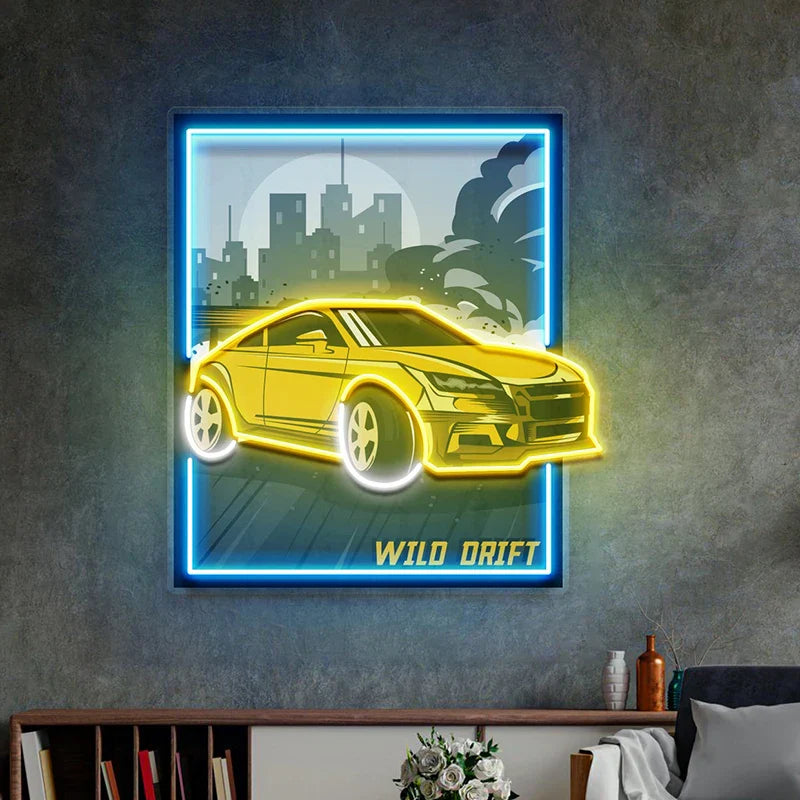 Custom Car Retro Car Man Cave Decor LED neon sign product image