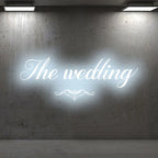 The Wedding Wall Decoration Ice Blue LED neon sign product image