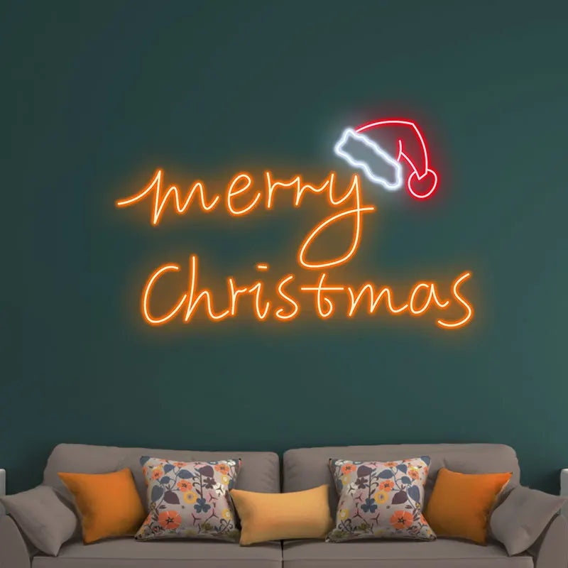 Modern Neon Christmas Sign - Merry LED neon sign product image