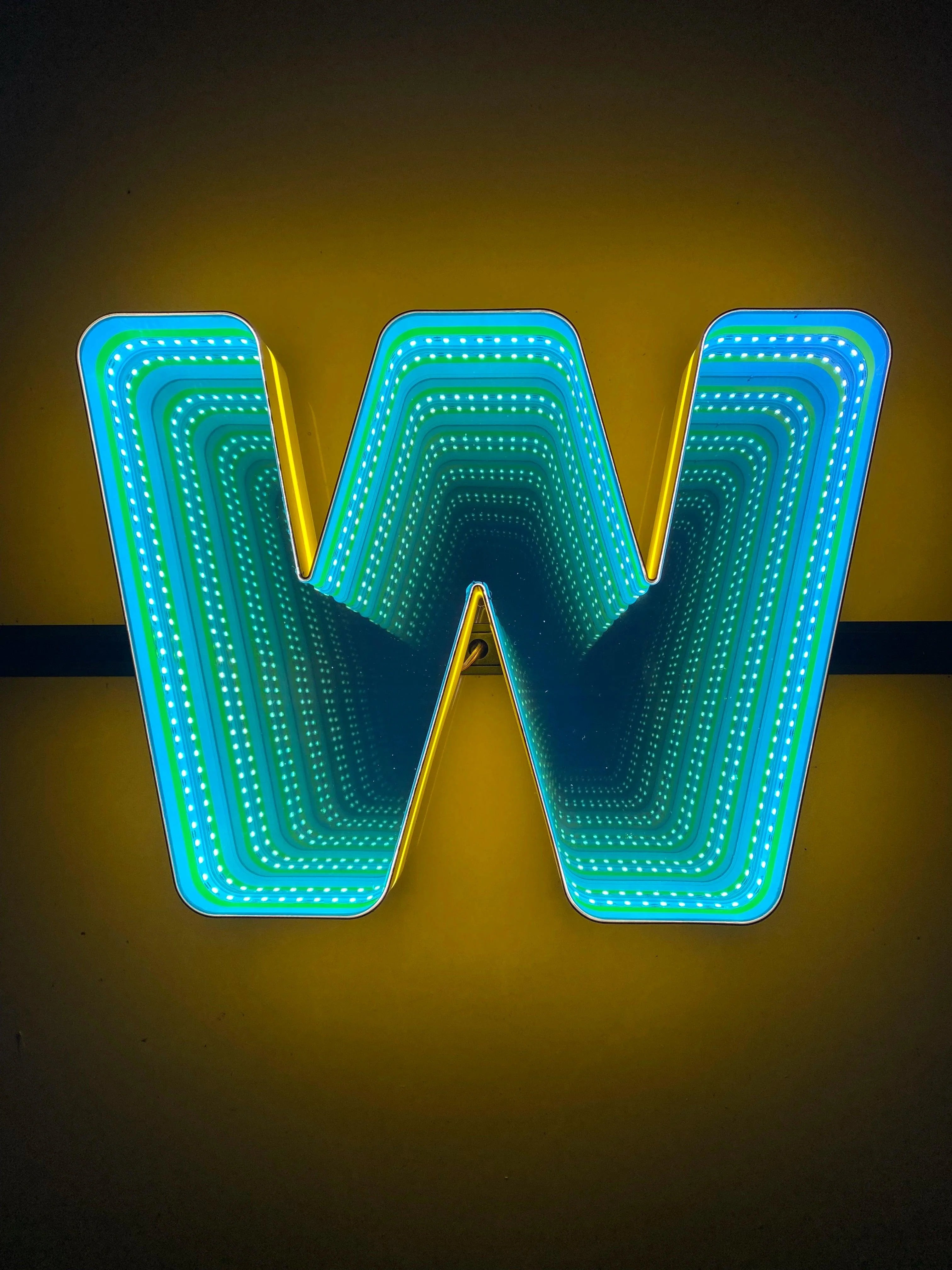 Stocked Infinity Mirror 3d Letter LED neon sign product image