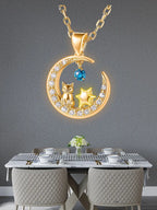 Charming Cat Star Moon Diamond LED neon sign product image