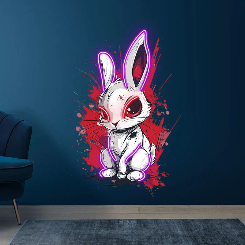 Toysign Edgy Neon Bunny Wall Art LED neon sign product image