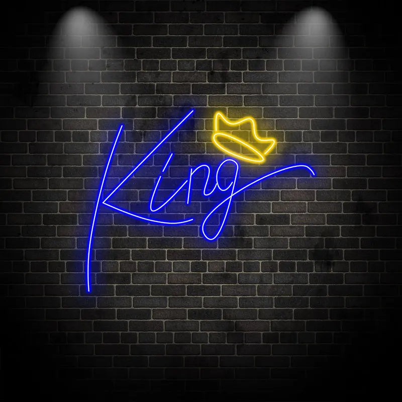 Toysign Bold "king" Neon LED Wall LED neon sign by NeonCS
