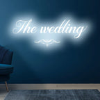 The Wedding Wall Decoration Ice Blue LED neon sign product image