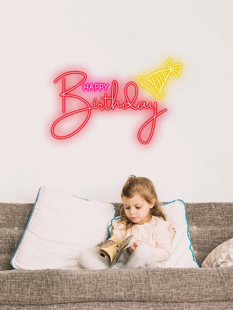 Toysign Custom Text Happy Birthday LED neon sign product image