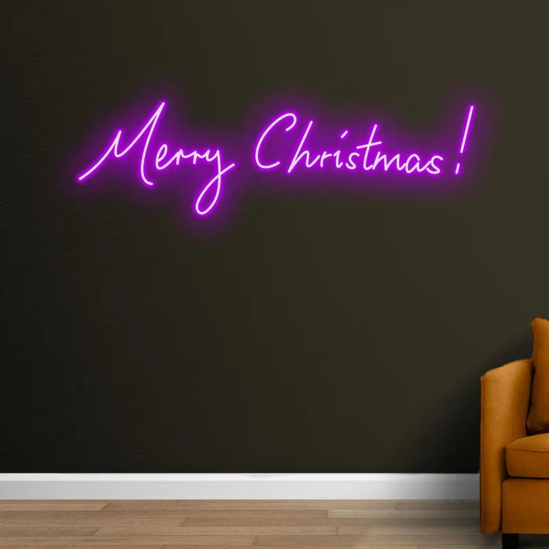 Merry Christmas Neon Text Light LED neon sign product image